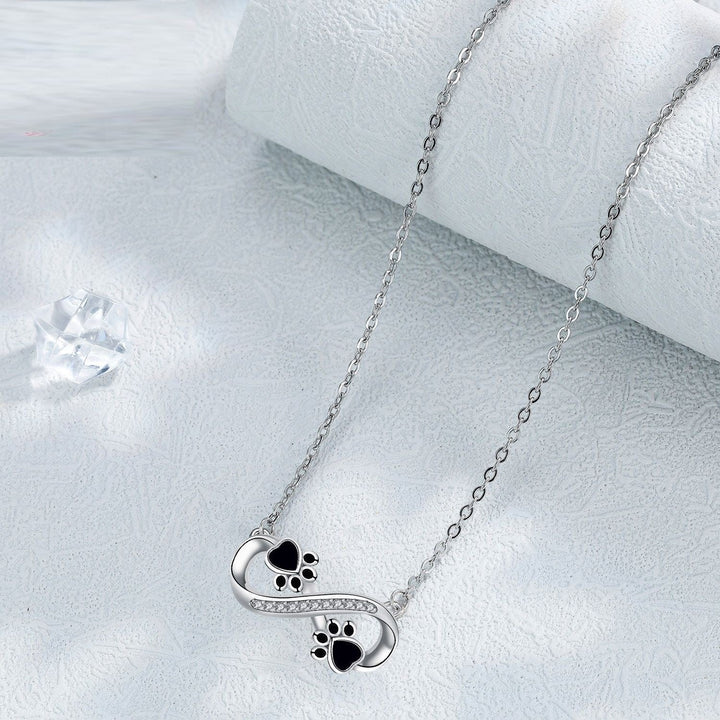 Collier Infinity Patte avec Zirconia