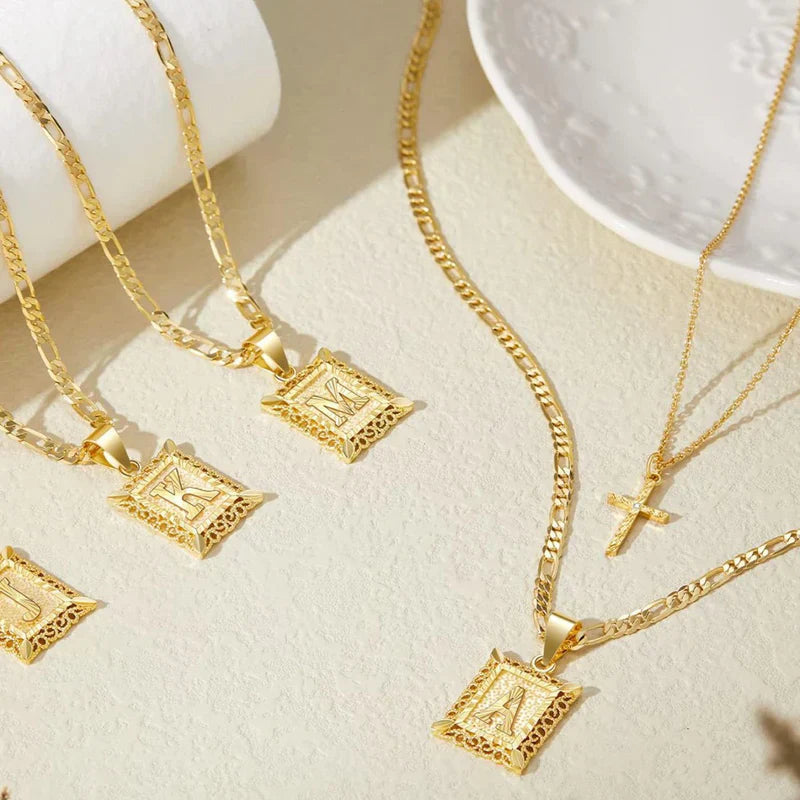 Collier Initial Croisée | Or