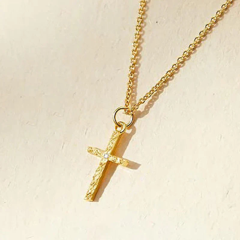 Collier Initial Croisé | Or