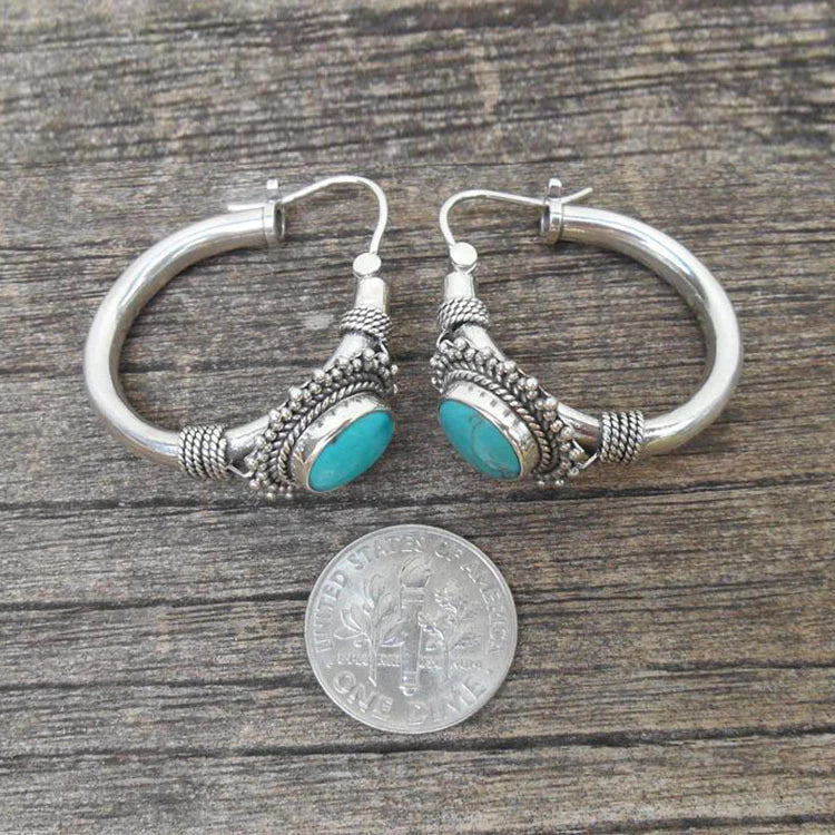 Boucles d'oreilles Vintage en Turquoise