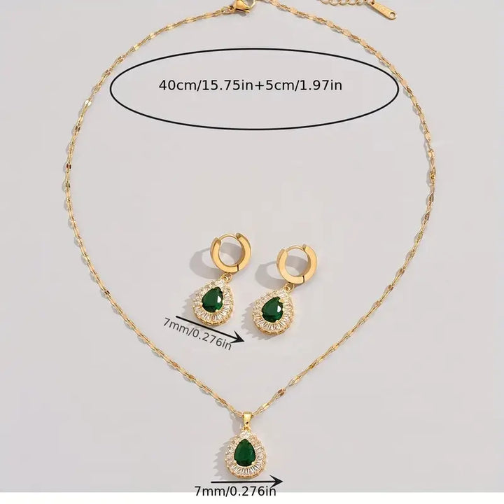 Bijoux Rheya Lysandelle émeraude | Or