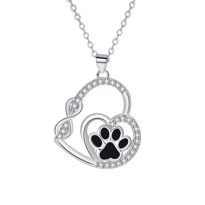 Pendentif Collier Infini Double Amour Patte
