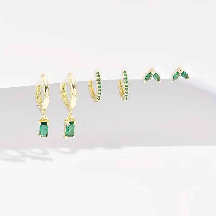 Boucles d'oreilles Fiorenza Viridelle émeraude | Or
