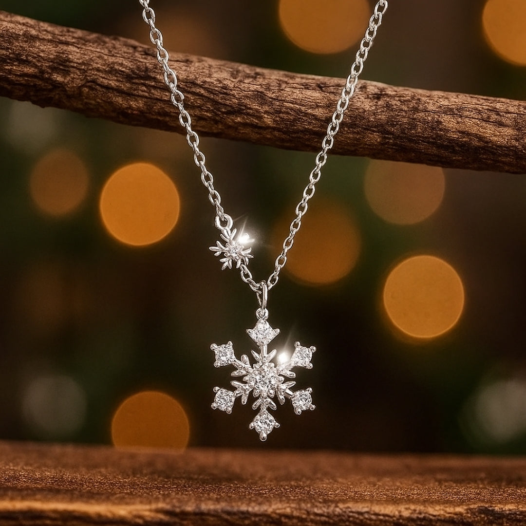 Collier en cristal flocon de neige