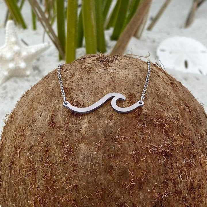 Collier Vague de Mer Argentée