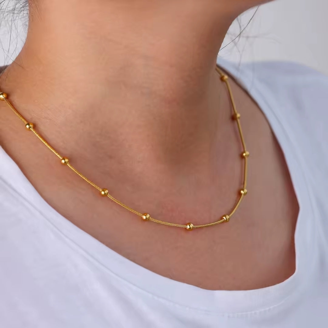 Collier en Perles d'Or Fines