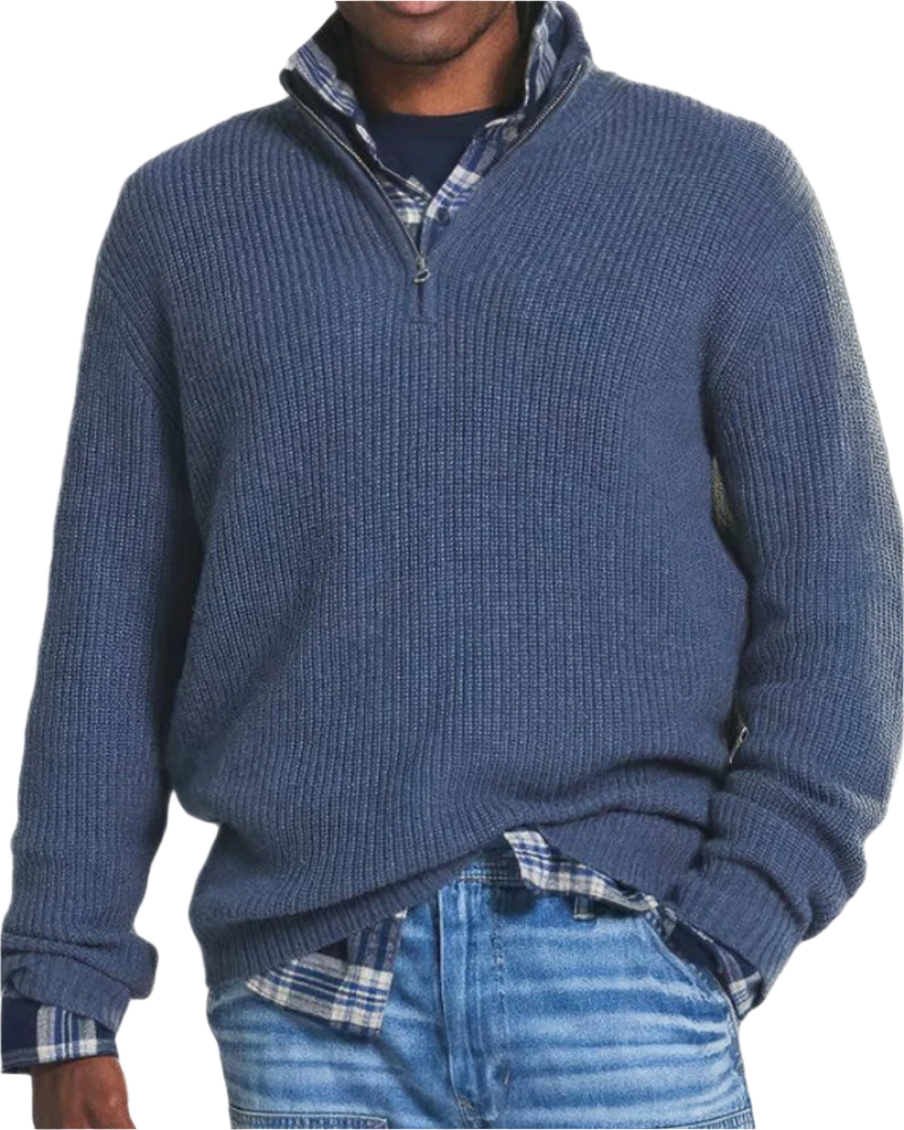 Pull demi-zip classique