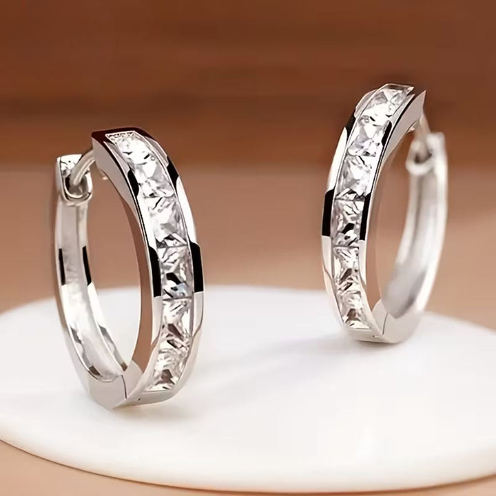 Boucles d'oreilles en argent en forme de flamme