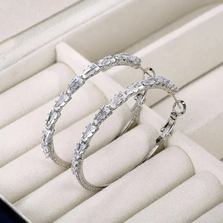Boucles d'oreilles Camilla Vestalia | Or blanc 18k