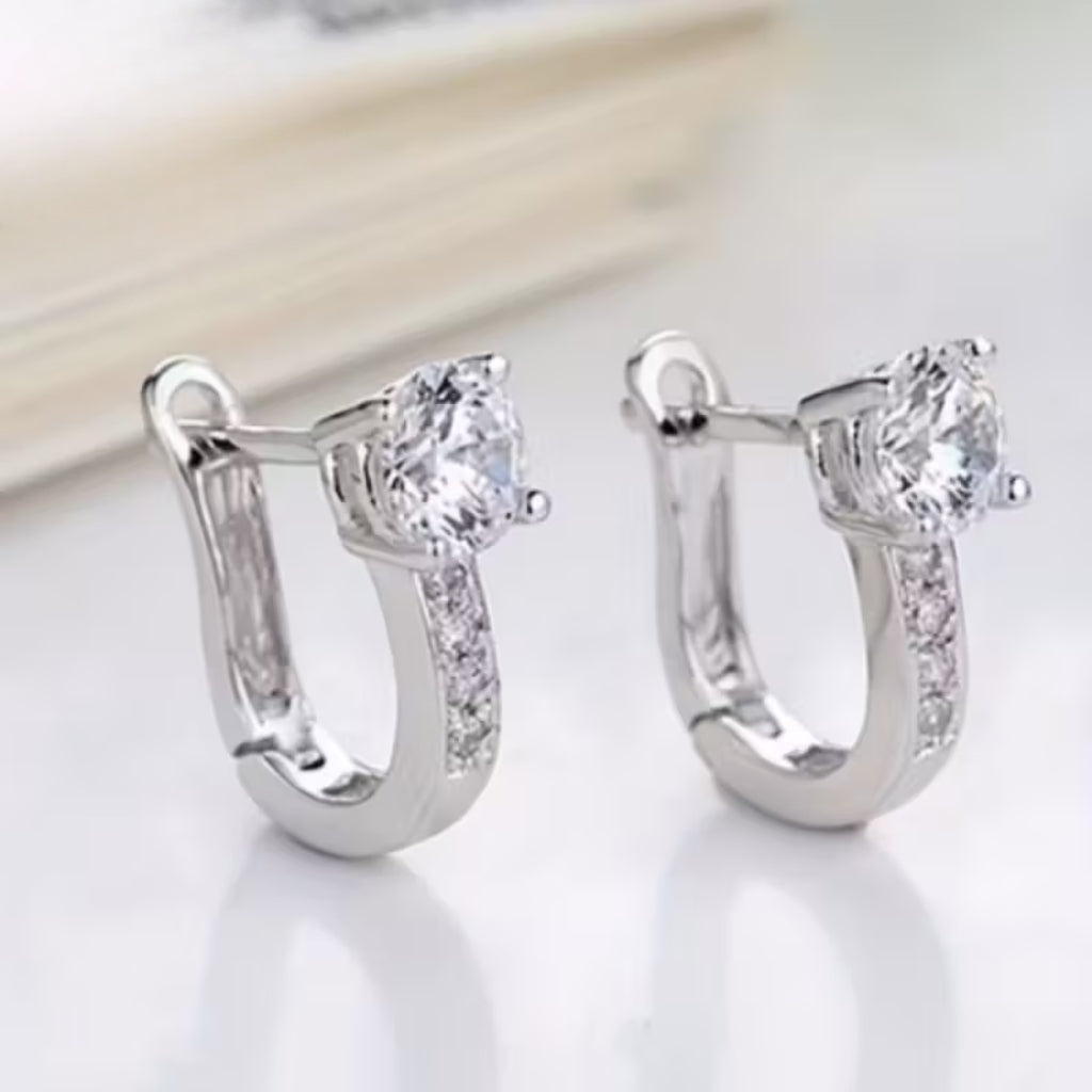 Boucles d'oreilles avec pierres CZ