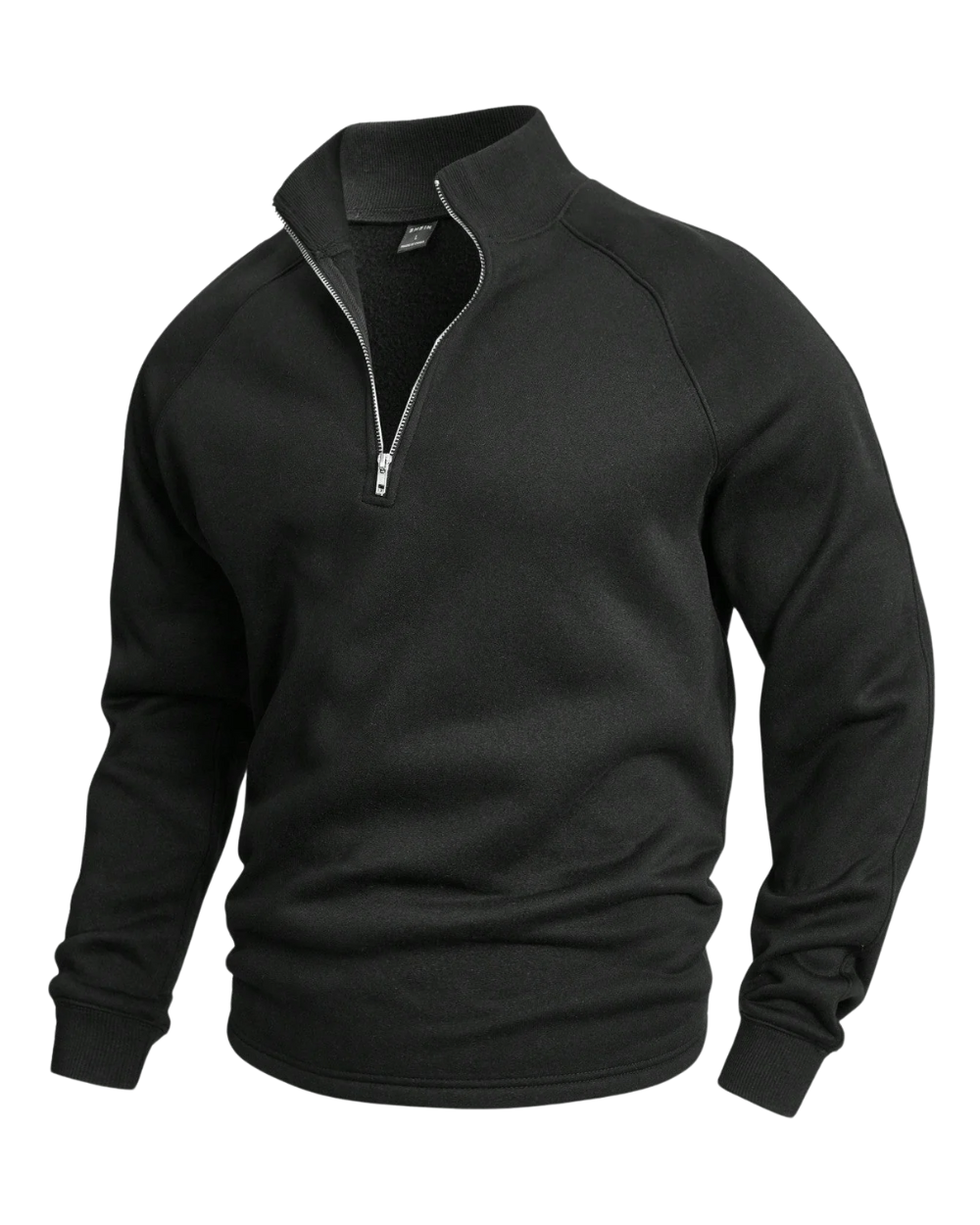 Pull demi-zip premium en maille fine