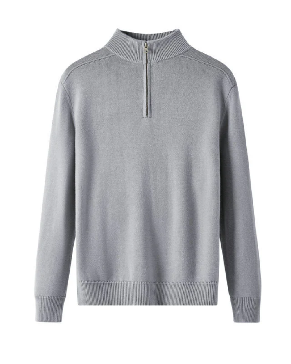 Pull demi-zip en laine mérinos