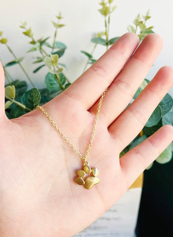 Collier Plaqué Or avec Charme Patte