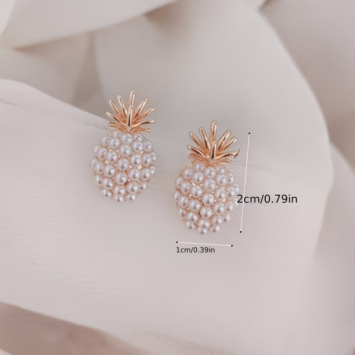 Boucles d'oreilles Ananas en perles