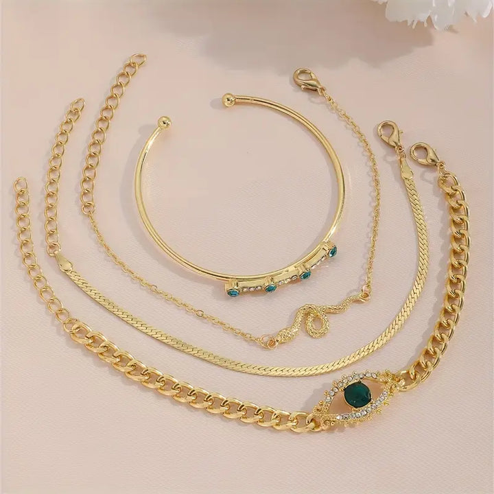 Bracelet Serpina Veyra émeraude | Or