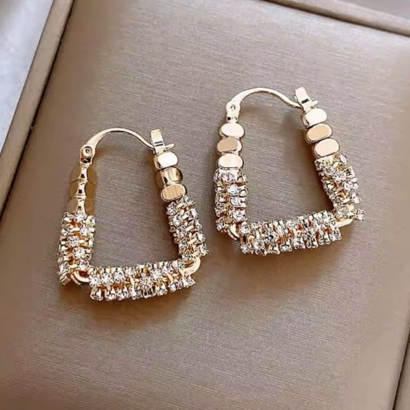 Boucles d'oreilles en forme de cube