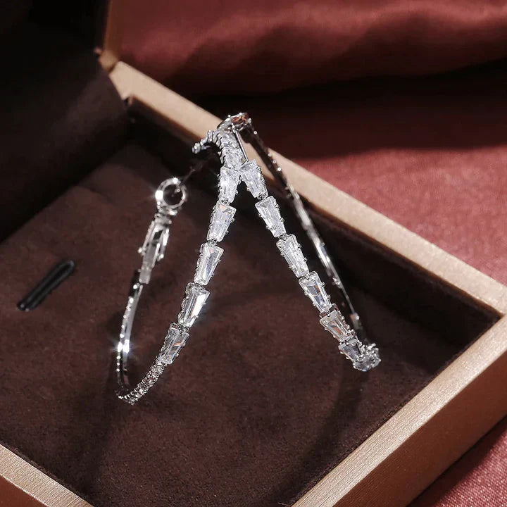 Boucles d'oreilles Camilla Vestalia | Or blanc 18k