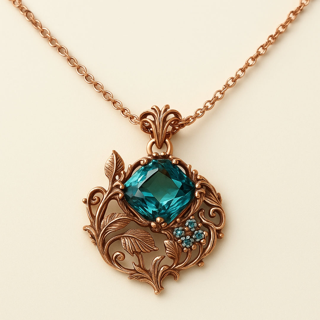 Collier en Pierre Verte Nature
