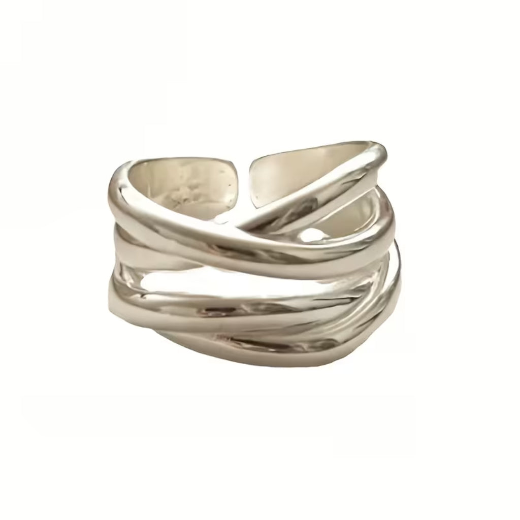 Bague Argent Ajustable Boho