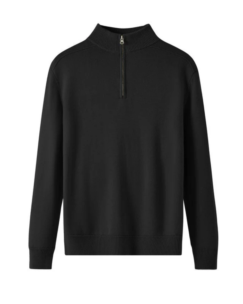 Pull demi-zip en laine mérinos