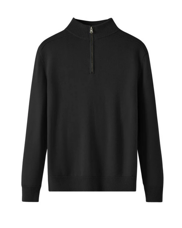 Pull demi-zip en laine mérinos