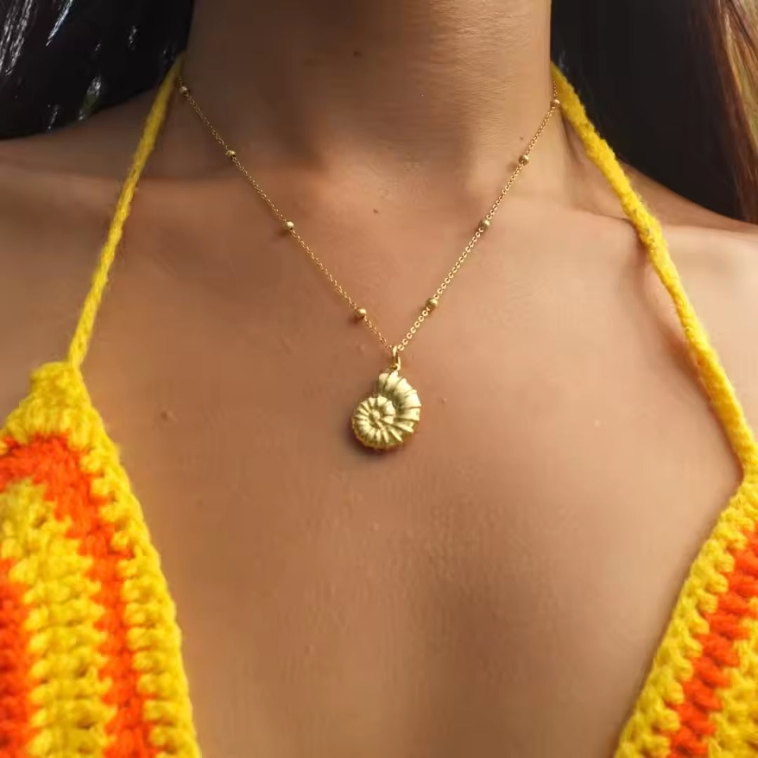 Collier en Or Shell