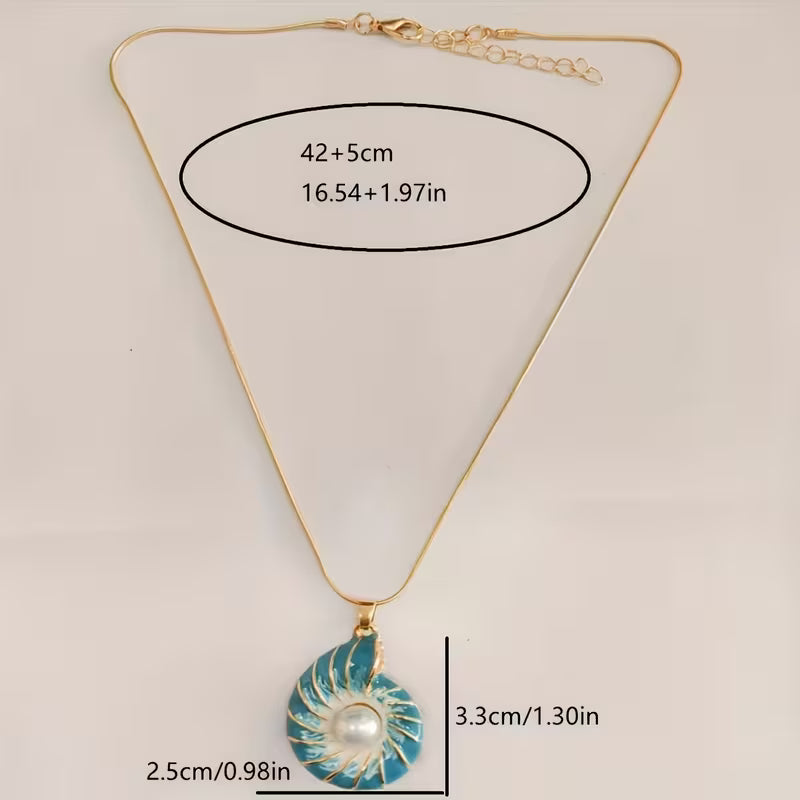 Collier Pendentif en Perle de Coquillage
