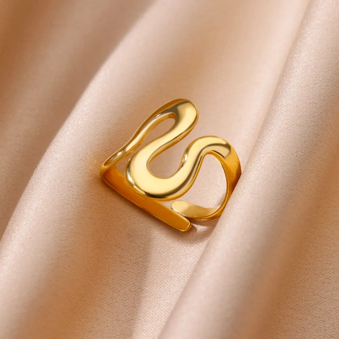 Bague Irregulière en Or Ajustable