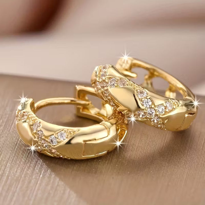 Boucles d'oreilles créoles Luxe Éclat Intemporel