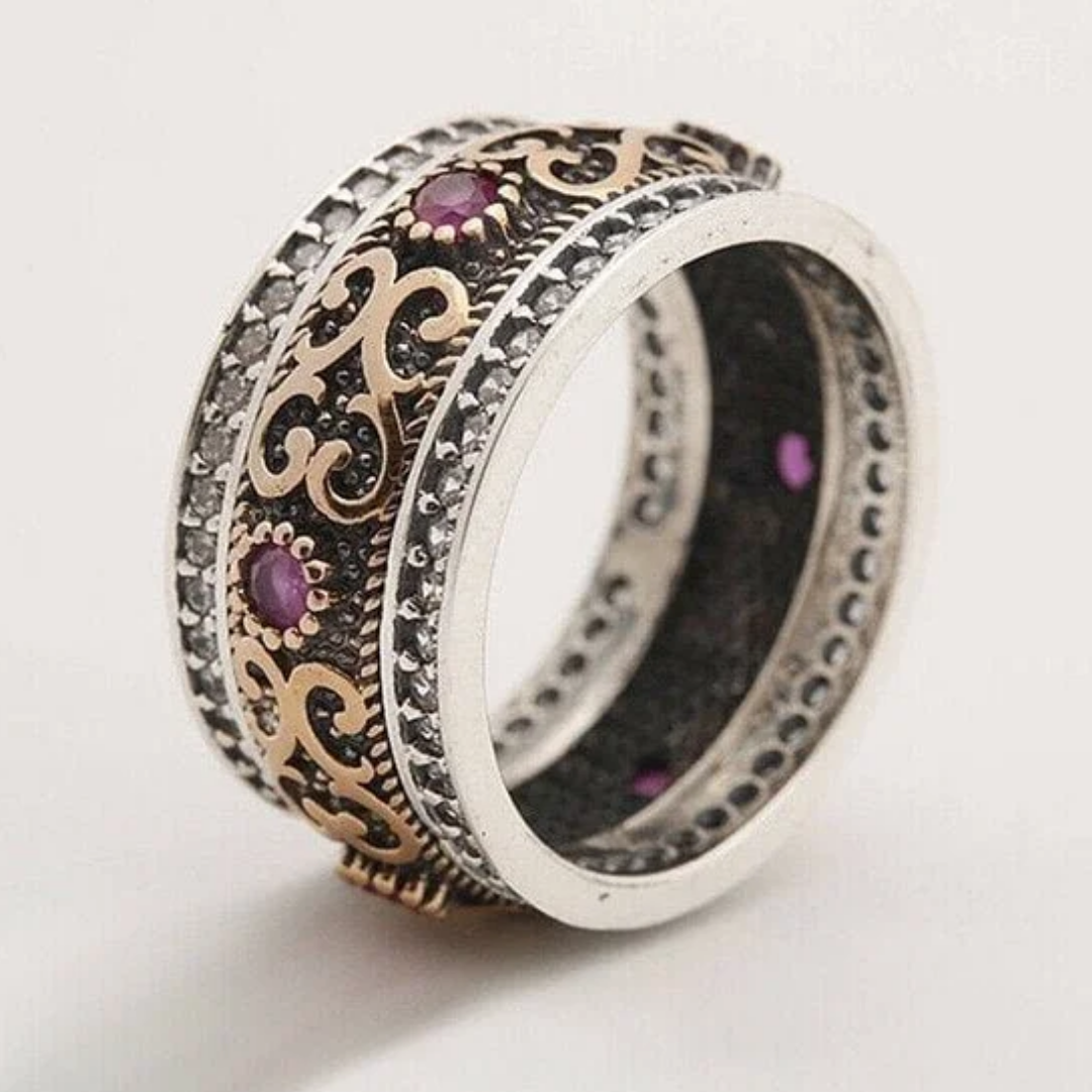 Bague en Argent et Or Héritage de Rome