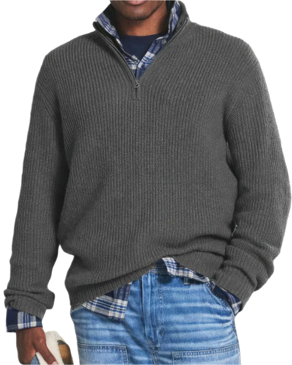 Pull demi-zip classique