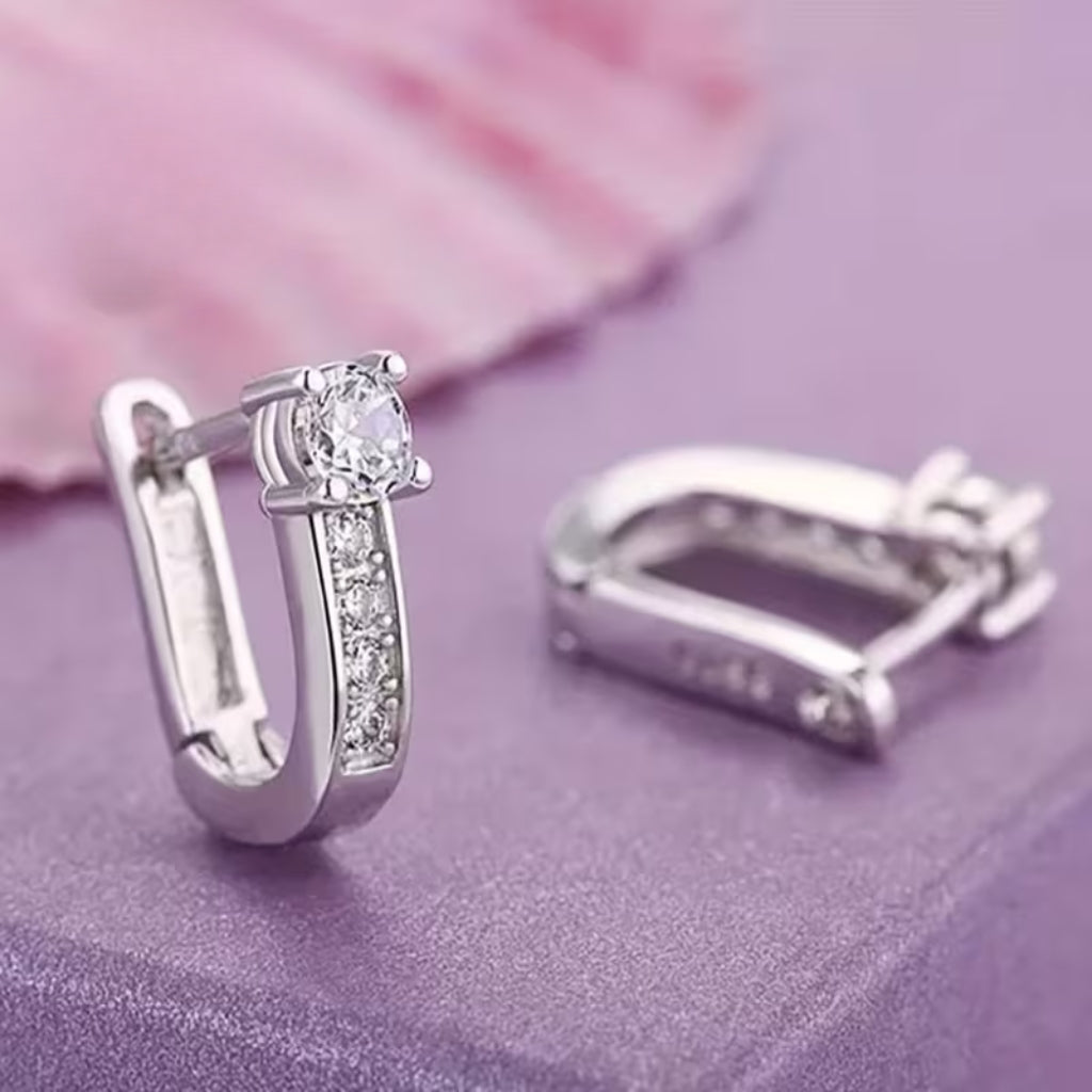 Boucles d'oreilles avec pierres CZ