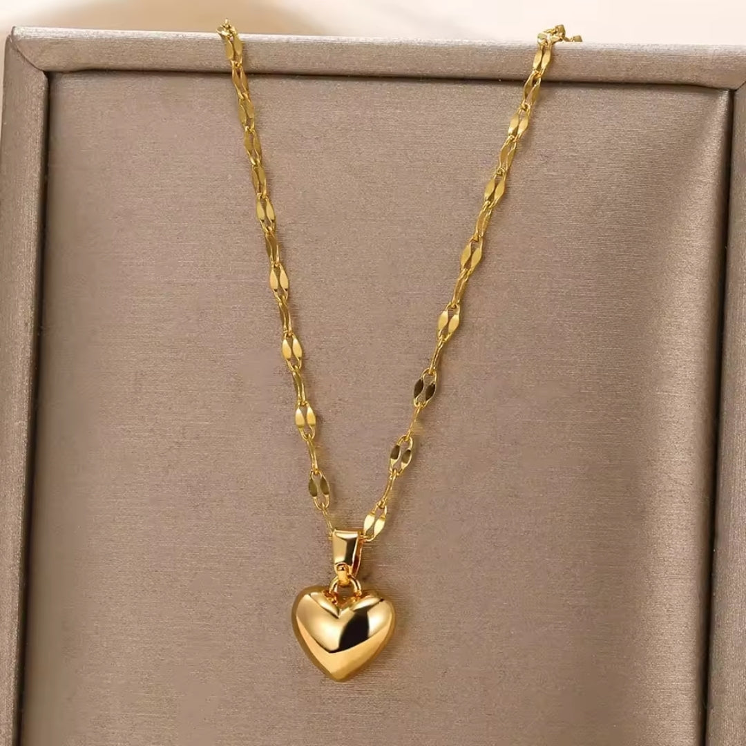 Collier Cœur Doré