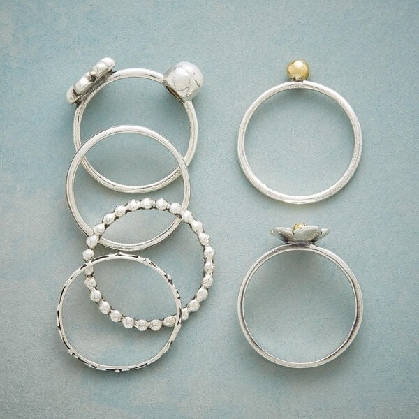 Bague en Set de Perles Fleur
