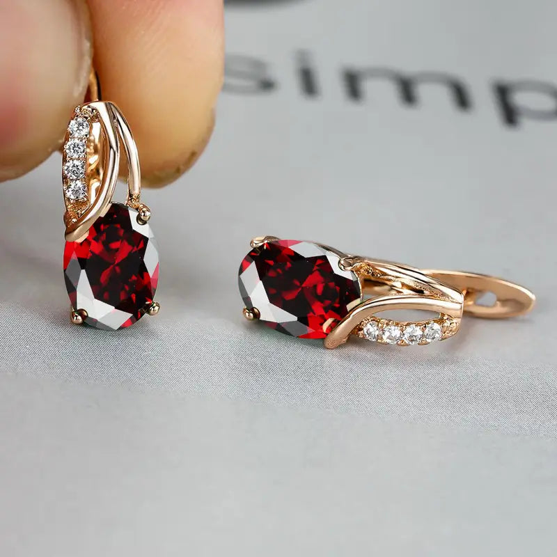 Boucles d'oreilles Veressa Ruberine | Or