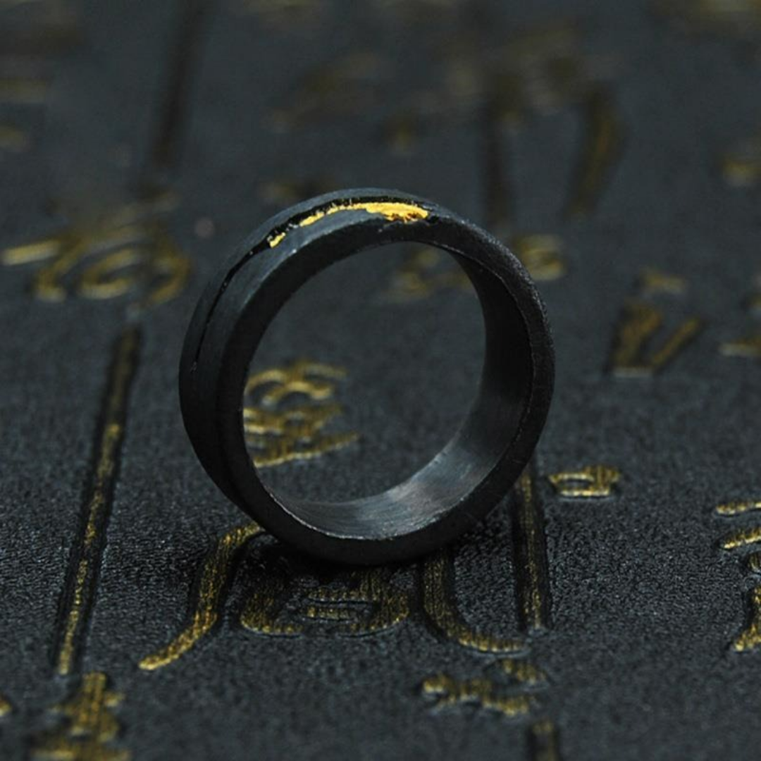 Bague à Bord Doré Ébréché