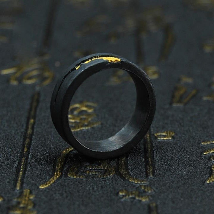 Bague à Bord Doré Fissuré