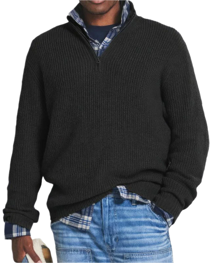 Pull demi-zip classique