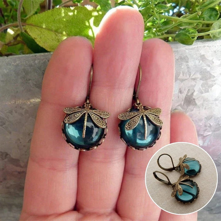 Magnifique collier vintage en libellule avec boucles d'oreilles bonus – Offre limitée