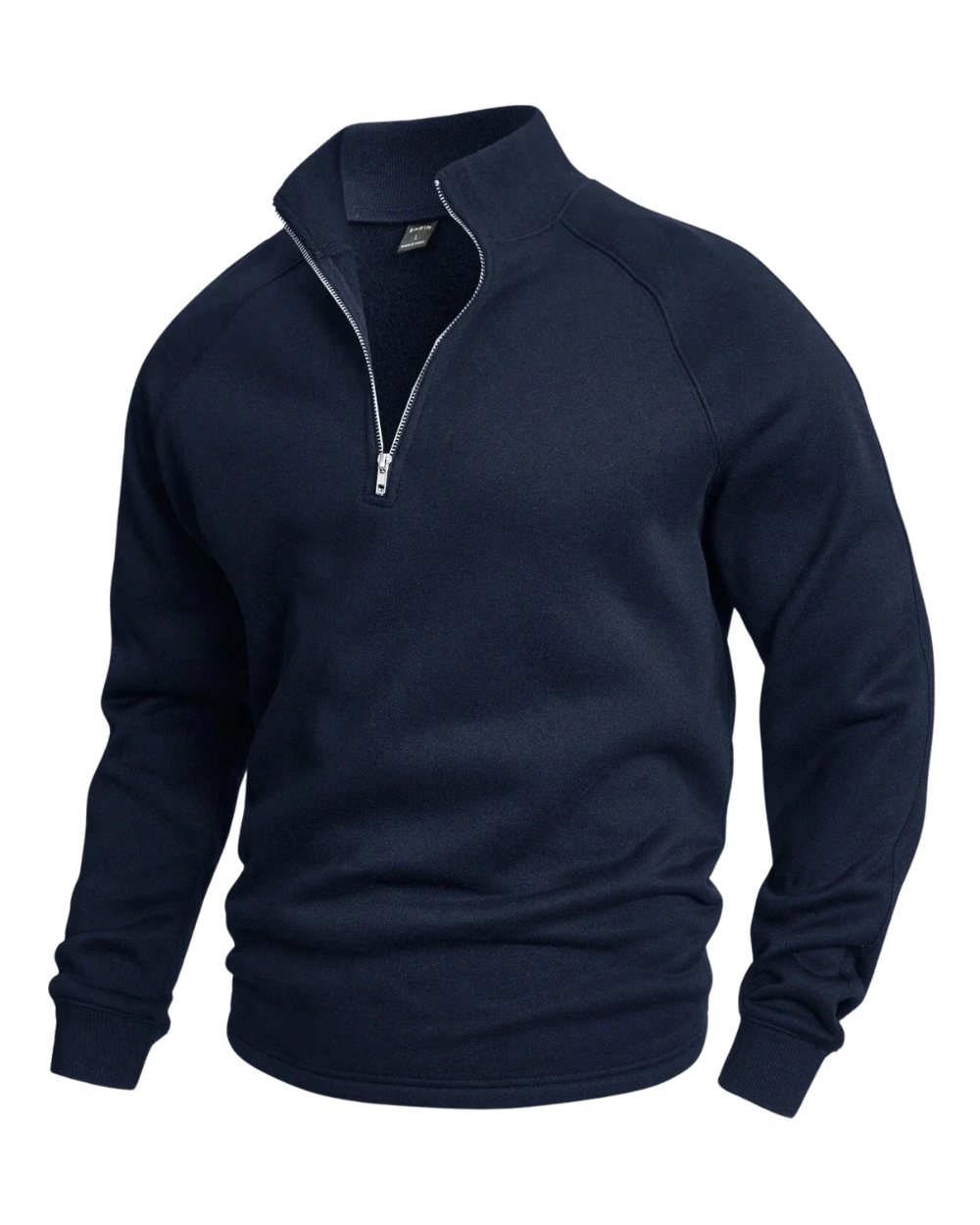 Pull demi-zip premium en maille fine