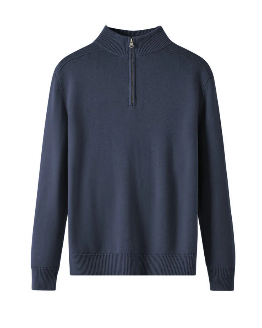 Pull demi-zip en laine mérinos