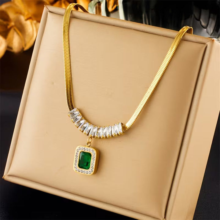 Collier en Émeraude Prism Regalia | Or