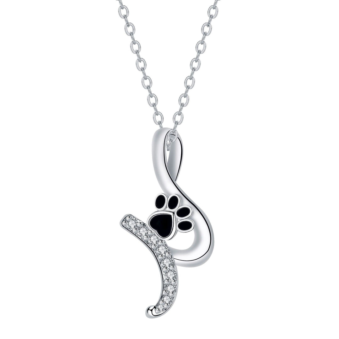 Collier Pendentif avec Empreinte de Patte