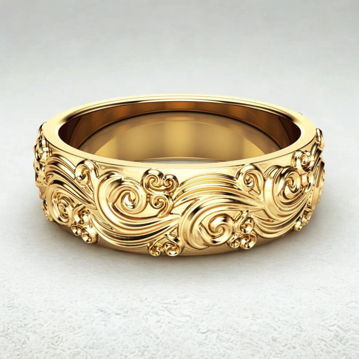 Bague Émblematique Vintage Dorée