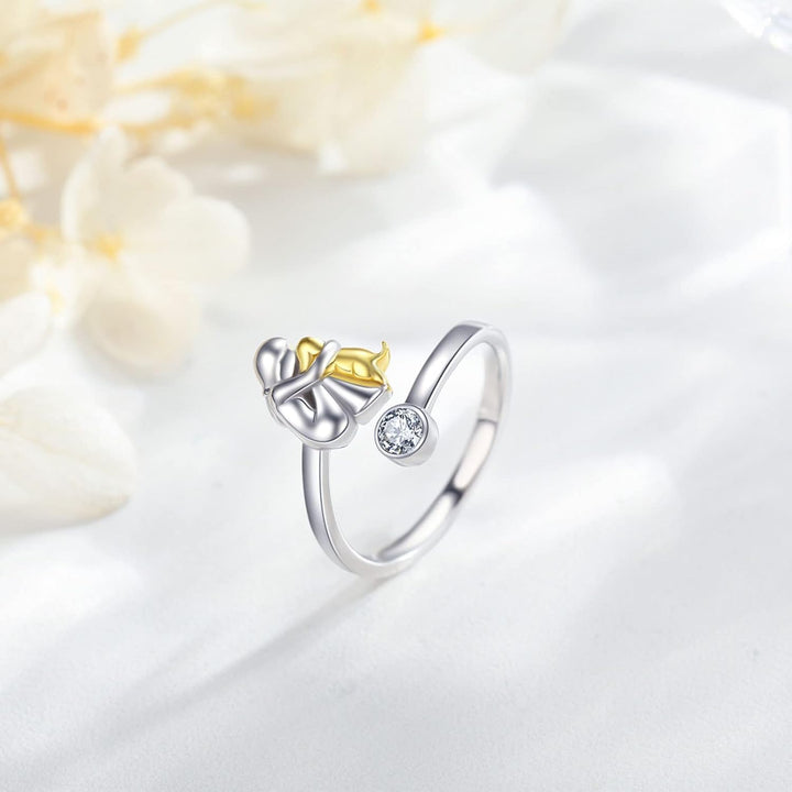 Bague en Argent Sterling 925 avec Zirconia – Ajustable et Fait Main