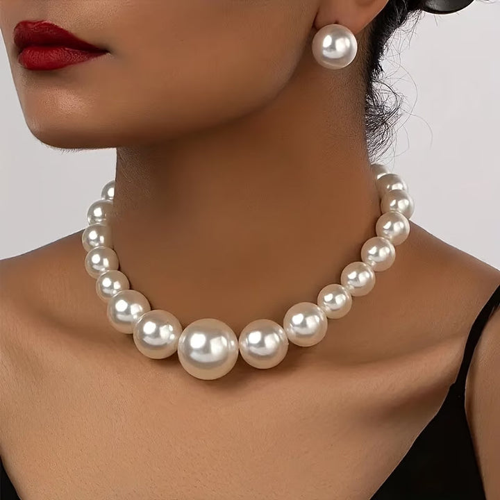 Ensemble de Bijoux en Perles Vintage Classiques