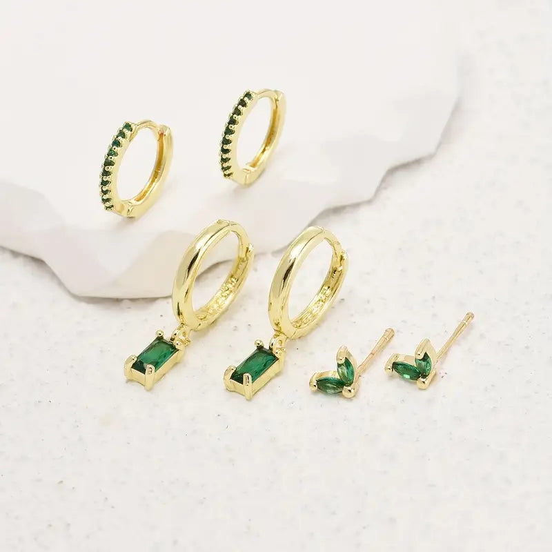 Boucles d'oreilles Fiorenza Viridelle émeraude | Or