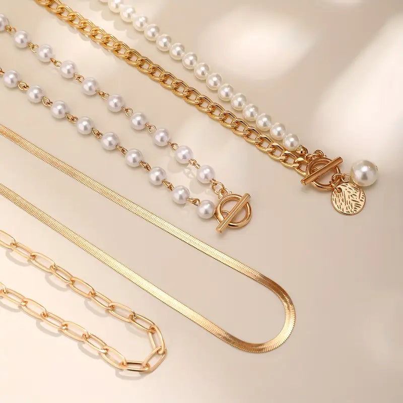 Collier Vintage en Perles et Chaîne en Or | Or