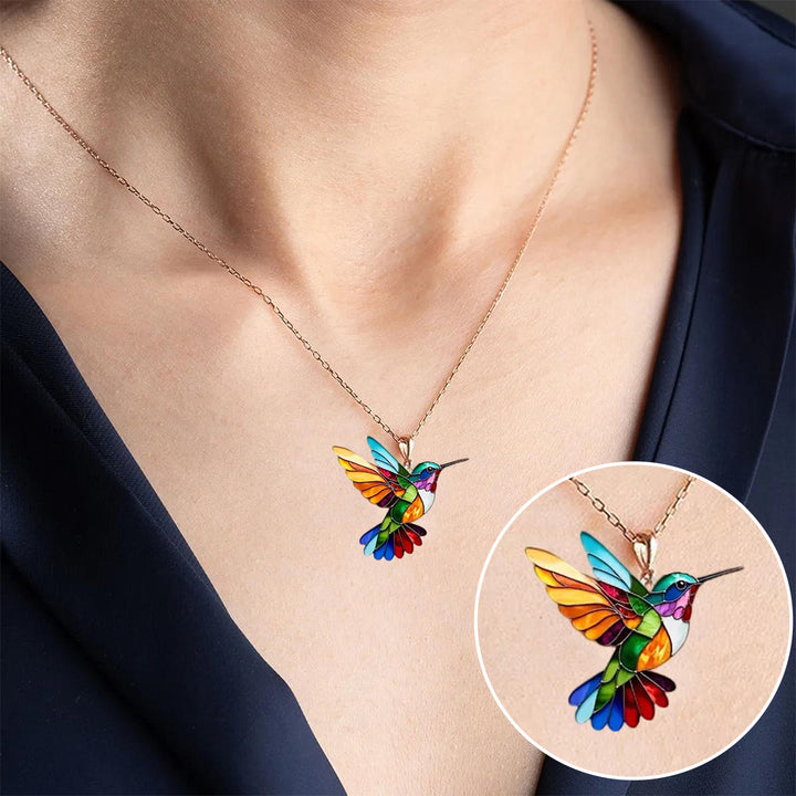 Magnifique Collier Colibri avec Boucles d'Oreilles Bonus – Offre à Durée Limitée