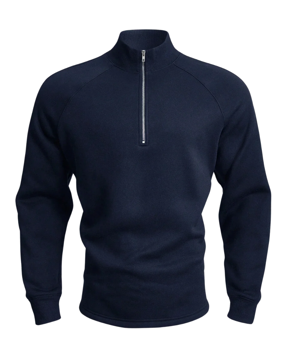 Pull demi-zip premium en maille fine